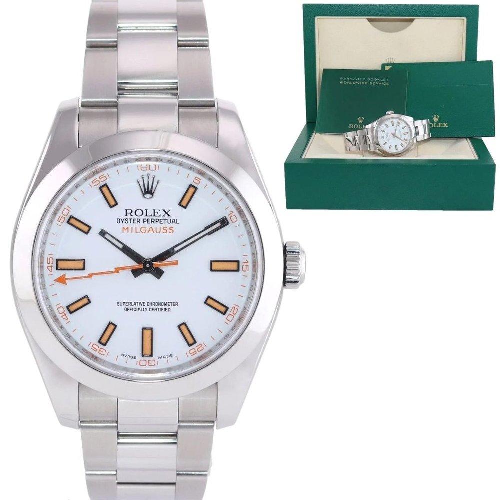 WOW! MINT! Rolex Orange 40mm Men's Watch! With Box
